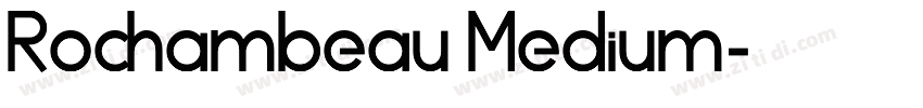 Rochambeau Medium字体转换